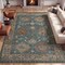 Jonathan Y Kisara Oushak Style Distressed Border Non-Slip Machine-Washable Green/Brown 4 ft. x 6 ft. Area Rug PTN101A-4 - alternate 5