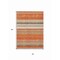 Homeroots 3' X 5' Coral Ivory And Gray Striped Washable Indoor Outdoor Area Rug 614803 - alternate 7