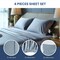 Simple Deluxe Queen Size 4 Piece Sheet Set, Lightweight Super Soft Easy Care Microfiber - Comfy Breathable, Cooli HKBSHEQUEEN4BLU - alternate 6