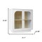 Homeroots 31in White Wood Accent Cabinet With Two Doors 716317 - alternate 5