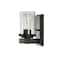 Jonathan Y Bungalow 4.5" 1-Light Iron/Seeded Glass Rustic Farmhouse LED Vanity Light, Oil Rubbed Bronze JYL7507A - alternate 12