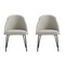 Manhattan Comfort Gracie Dining Chair in Stone and Black - Set of 2 2-DC100-BST - alternate 7