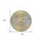 Homeroots 8' Gold Gray And Charcoal Round Abstract Washable Indoor Outdoor Area Rug 587166 - alternate 7