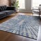 Homeroots 9' X 12' Blue Gray And Silver Abstract Washable Indoor Outdoor Area Rug 588008 - alternate 6