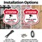 Signmission Video Surveillance Shield Sign Attention, 6 Inch X 6 Inch, Plastic Sign SHI-P-6-469 - alternate 4