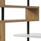 Homeroots 93" White and Natural Wood and Metal L Shape Writing Desk 543808 - alternate 6