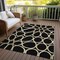 Homeroots 10' X 14' Black Ivory And Beige Abstract Washable Indoor Outdoor Area Rug 600521 - alternate 4