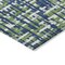 Homeroots 3' X 5' Navy Blue Green And Ivory Abstract Washable Indoor Outdoor Area Rug 602575 - alternate 8