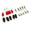 Deejay Led Crimp/solder Connector Style for 4 Gauge Wire w/5 red and 5 black insulators, 10PK TBH4GA10 - alternate 4