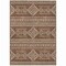 Homeroots 3' X 5' Brown And Ivory Southwestern Washable Indoor Outdoor Area Rug 593654 - alternate 7
