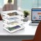 Acrimet Facility 4 Tier Letter Tray Side Load Letter Size A4 Desktop File Organizer Plastic Crystal 256.3 - alternate 7