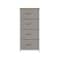 Flash Furniture Harris 4 Drawer Vertical Storage Dresser with White Cast Iron Frame, Oak Wood Top and Beige Easy Pu WX-5L203L-W-WH-BG-GG - alternate 4