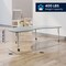 Flash Furniture Commercial Adjustable Height Kidney Activity Table with Locking Casters-Gray XU-A4896-KIDNY-GRY-T-P-CAS-GG - alternate 5