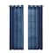 Homeroots Set of Two 84"  Blue Solid Modern Window Panels, 2PK 473387 - alternate 1