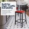 Flash Furniture HERCULES Black Ladder Back Metal Restaurant Counter Stool - Red Vinyl Seat XU-DG697BLAD-24-RDV-GG - alternate 7