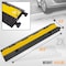 Pyle Cable Ramp, 1.90 in H, 40.70 in L, 9.80 in W, 2 Channel, Polyethylene, Yellow, 1 PR PCBLCO26X2 - alternate 4