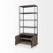 Homeroots 90" Brown Iron and Wood Three Tier Bookcase 380594 - alternate 6