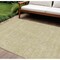 Homeroots 9' X 12' Beige Tan And Ivory Floral Washable Indoor Outdoor Area Rug 582330 - alternate 1