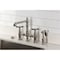 Kingston Brass Bridge Kitchen Faucet with Brass Sprayer, Polished Nickel KS7276BEXBS - alternate 4