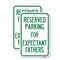 Signmission Parking Reserved for Expectant Fathers, 12'' X 18'' 2 Signs, Heavy Gauge Aluminum, 2PK A-1218-2PACK-23389 - alternate 1