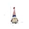 Homeroots 14" Red White and Blue Fabric Independence Day Standing Gnome Tabletop Sculpture with LED 493033 - alternate 2