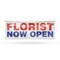Signmission Florist Now Open, 24 Inch x 72 Inch, Vinyl Banner B-72-30638 - alternate 1