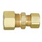 Everflow 3/8" x 1/4" O.D. COMP Reducing Union Pipe Fitting; Lead Free Brass C62R-3814-NL - alternate 5
