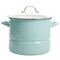Kenmore 16 Quart Stainless Steel Pot in Blue with Steamer Insert and Glass Lid 126394.03 - alternate 1