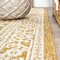 Jonathan Y Sinjuri Medallion Textured Weave Yellow/Cream 4 ft. x 6 ft. Indoor/Outdoor Area Rug SMB101I-4 - alternate 6