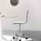 Elama Faux Leather Adjustable Rolling Office Chair in White ELM-729B-WHT - alternate 4