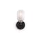 Vidalite Seren Matte Black Wall Sconce Light with Handmade Glass Shades, Modern Style Wall Lamp CE1009388 - alternate 1