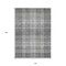 Homeroots 10' X 14' Gray Black And Ivory Plaid Washable Indoor Outdoor Area Rug 596344 - alternate 7