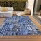 Homeroots 10' X 14' Navy Blue And Sky Blue Village Houses Washable Indoor Outdoor Area Rug 577852 - alternate 8