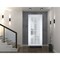 Vdomdoors Front Exterior Prehung FiberGlass Door Frosted Glass / Manux 8312 White Silk / Office Commercial an MANUX8312EXD-WS-W36 x H80-LH - alternate 3
