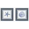 Homeroots Set Of Two Seaside Blues II White Framed Wall Art, 2PK 653900 - alternate 1