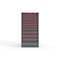 Strong Hold 12 drawer cabinet - (4x 2ft, 4x 3ft, 3x 5ft, 1x 7ft) - Red accents - Electronic Lock S3060-PPRAS-1202DS - alternate 1