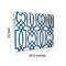 York Wallcoverings Large Lattice Blue Wallpaper CM2383 - alternate 3