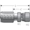 Gates Dual Seat Female JIC 37/SAE 45 Flare Swivel - Steel C5E Hose G35210-0808 - alternate 5