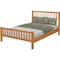 Homeroots Brown Slat Back Solid Wood Queen Bed Frame 523640 - alternate 6
