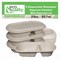 Ecoquality 29oz 2 Compartment Rectangular Sugarcane Container Compostable Bowl With Fiber Lid, 100PK EQCRTB2CWSL29-100 - alternate 5