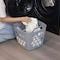 Basicwise Flexible Plastic Laundry Basket - Square Storage Hamper with Side Handles for Easy Carrying QI003857.GY - alternate 8