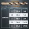 Powertec 1/8" & 3/64" Cobalt Drill Bits Assorted Size M35 HSS Jobber Length Twist Bits with 135 Deg Tip QDB2104 - alternate 3