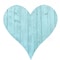 Homeroots 12" Turquoise Reclaimed Wood Heart Wall Decor 384899 - alternate 5