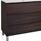 Homeroots 48" Dark Brown Wood Freestanding Bathroom Vanity With White Sink And Three Drawers 624169 - alternate 4