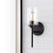 Jonathan Y Juno 13" 1-Light Farmhouse Industrial Metal/Glass Cylinder LED Sconce, Oil Rubbed Bronze/Clear JYL9547A - alternate 6