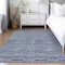 Homeroots 5' X 8' Navy Blue And Denim Blue Striped Washable Indoor Outdoor Area Rug 587909 - alternate 6