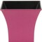 Homeroots 5in Hot Pink Recycled Plastic Indoor Outdoor Square Pot Planter 488326 - alternate 4