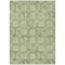 Homeroots 8' X 10' Green Gray And Ivory Floral Washable Indoor Outdoor Area Rug 595946 - alternate 5