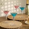 Dinewares 4 Piece Premium Clear Stem Crystal Martini Glasses with Gold Rim and Diamond-like QI004760.SI.4 - alternate 8