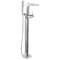 Delta Zura Single Handle Floor Mount Tub Filler Trim with Hand Shower T4774-FL - alternate 1